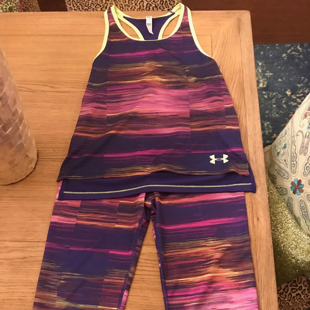 Under Armour leggings and tank top set